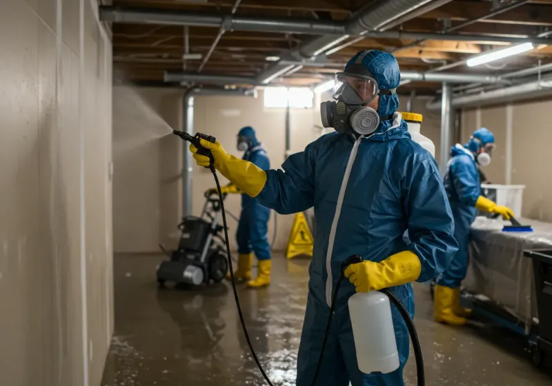 Basement Sanitization and Antimicrobial Treatment process in Ripley, WV